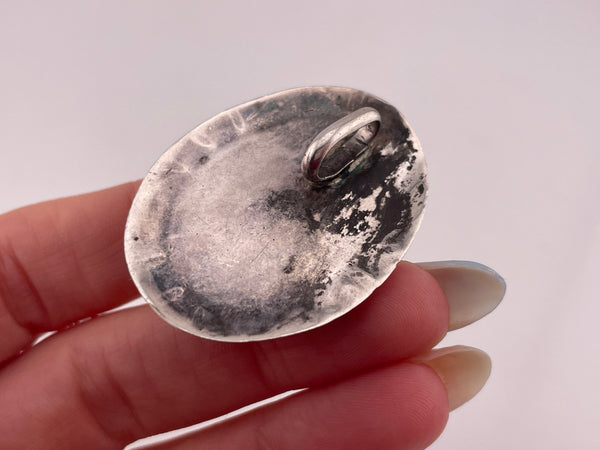 sterling silver onyx pendant