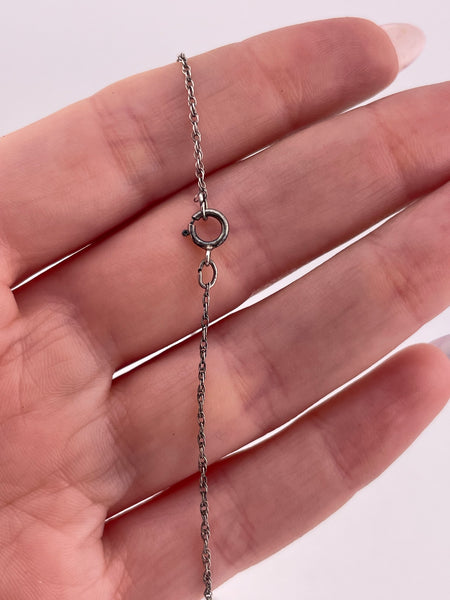 sterling silver 16-1/2" turquoise coral feather necklace