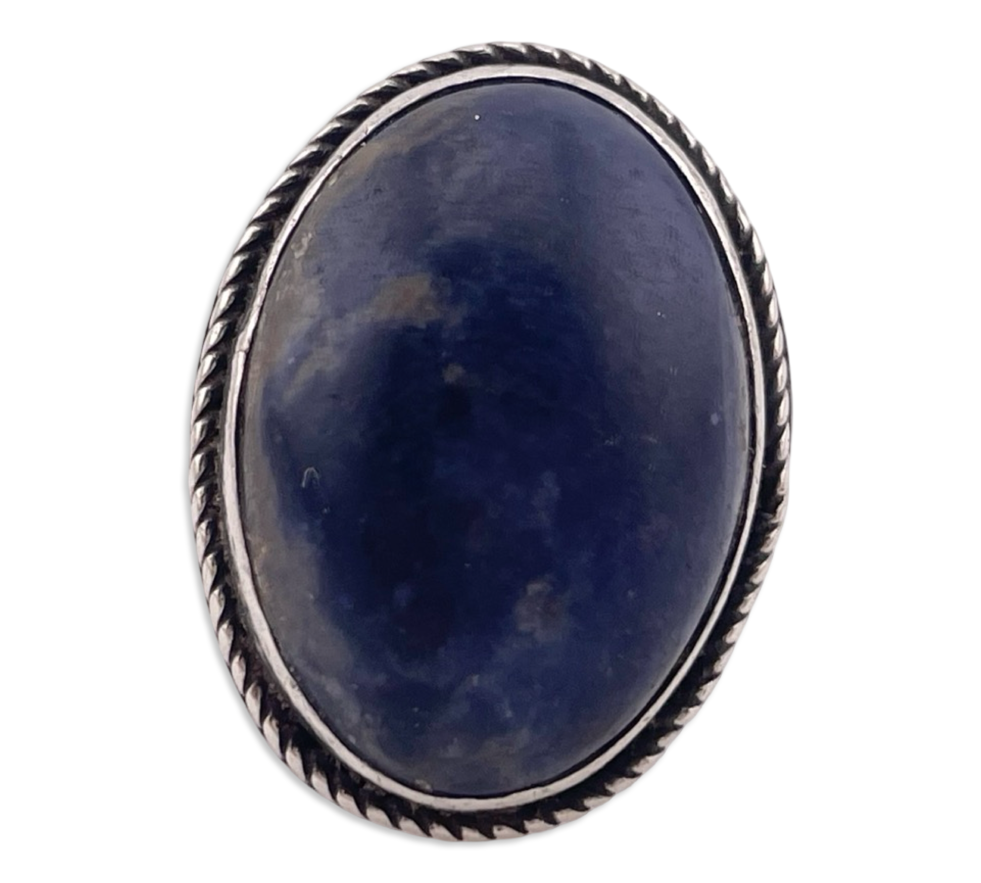size 8 sterling silver sodalite ring