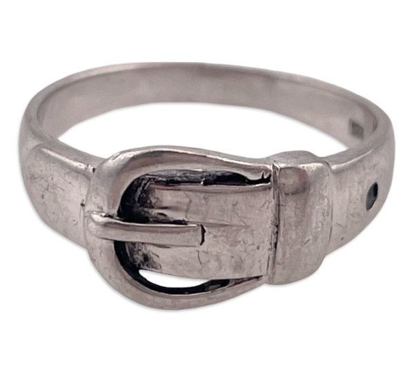 size 6.75 sterling silver belt ring
