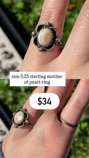RESERVED PRIVATE LISTING -- sterling silver rings x 2 A35