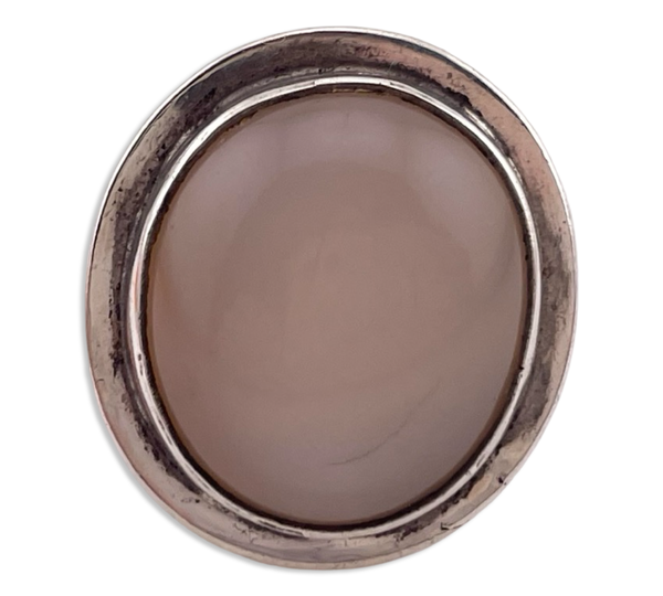 size 7.25 sterling silver mother of pearl ring