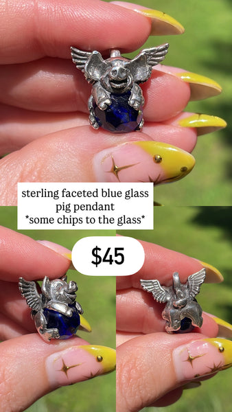 RESERVED PRIVATE LISTING -- sterling silver earrings x 2 and pendants x 2 C5
