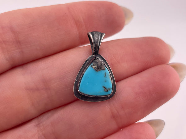 sterling silver turquoise pendant