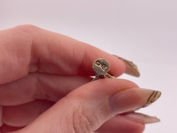 sterling silver gold wash Bourbon Conti Street pole sign pendant