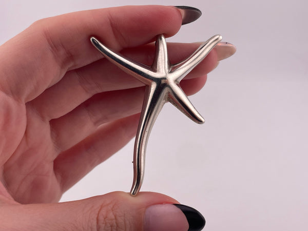 sterling silver Tiffany & Co Elsa Peretti starfish pin brooch