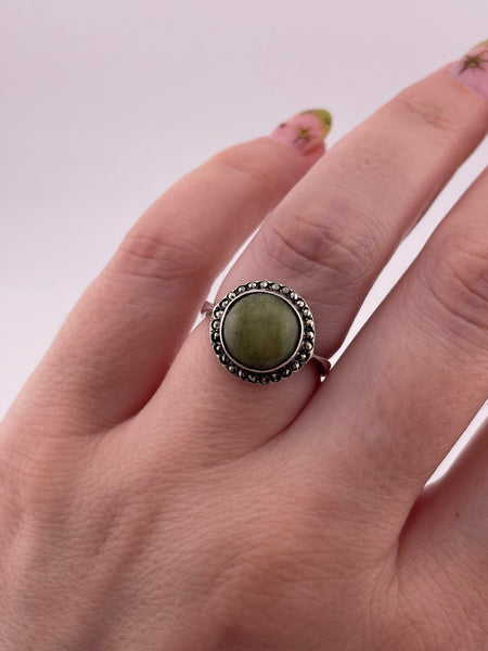 size 7 sterling silver connemara marble ring