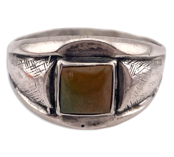 size 8.25 sterling silver Bell Trading Post turquoise ring