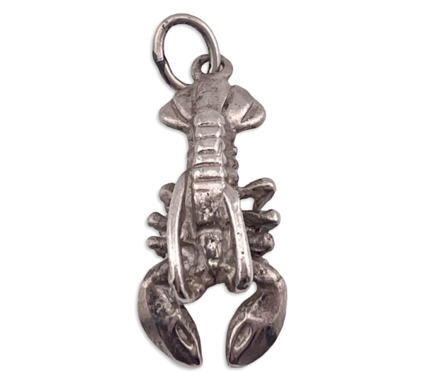 sterling silver lobster pendant