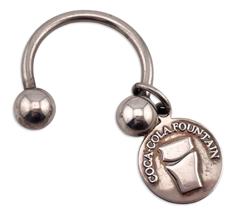 sterling silver Tiffany & Co Coca-Cola Fountain 1994 key ring