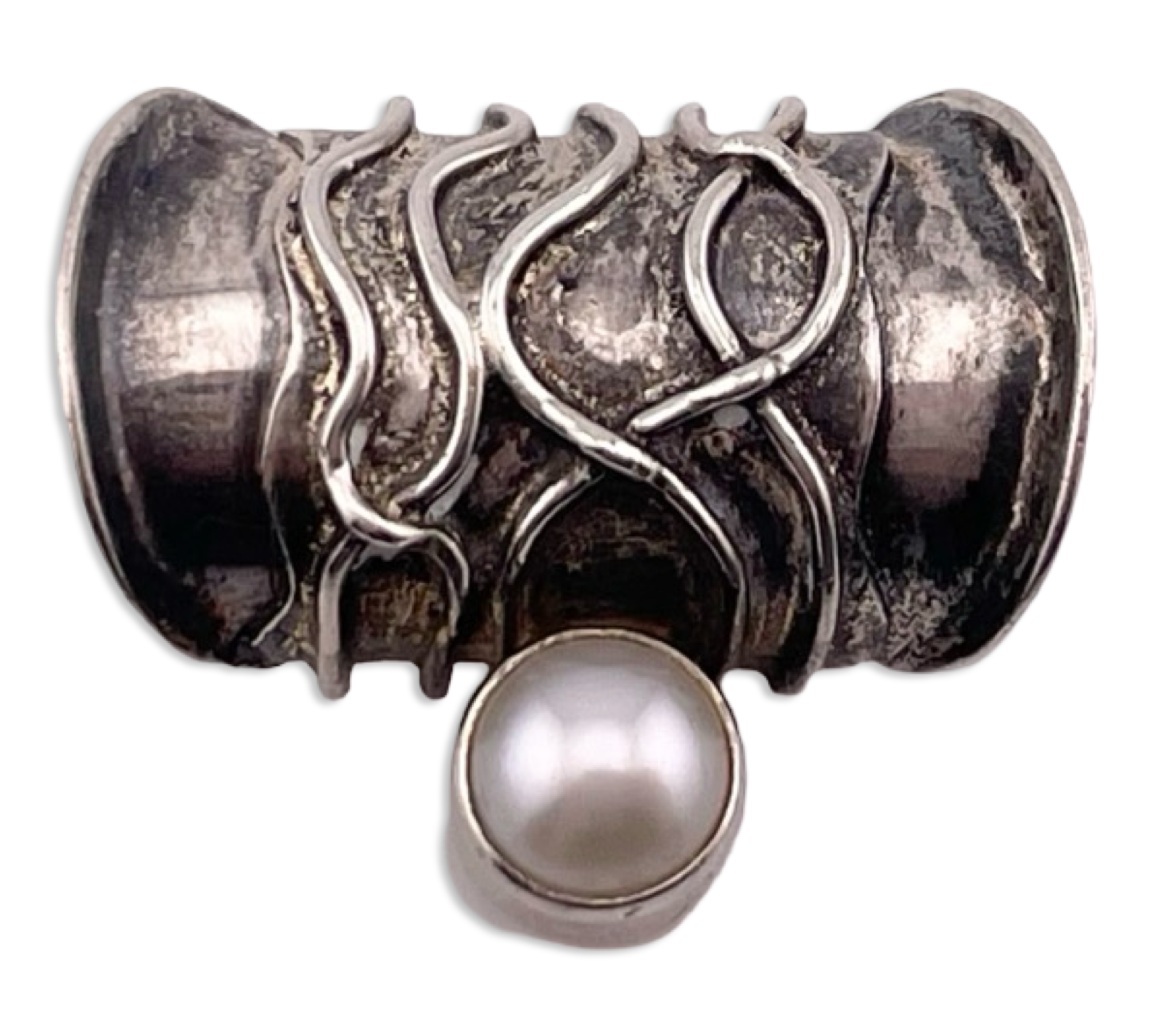 sterling silver pearl pendant