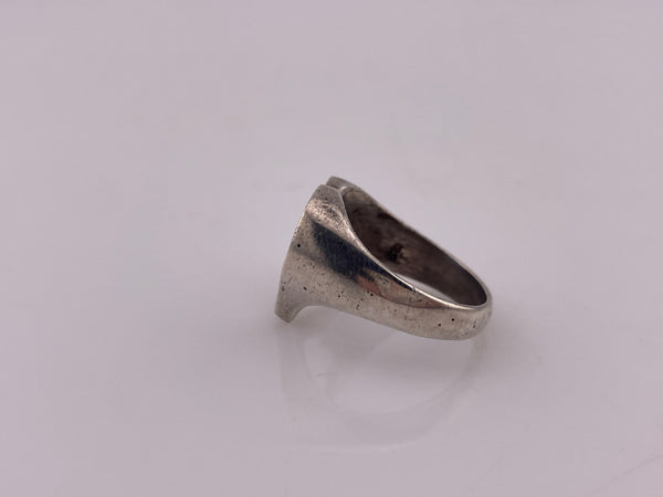 size 7.75 sterling silver heart cut-out ring