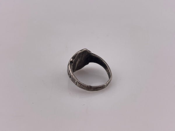 size 2.5 sterling silver 'CHM' letters initial ring ***AS IS***