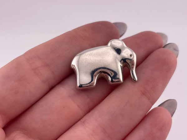 sterling silver Mignon Faget 'animal cracker' elephant pendant
