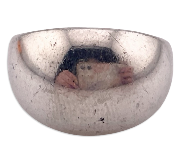 size 7 sterling silver stoneless convex ring