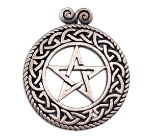 sterling silver Peter Stone pentacle star pendant