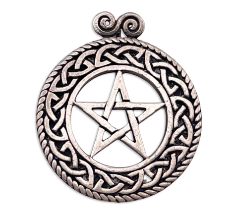 sterling silver Peter Stone pentacle star pendant