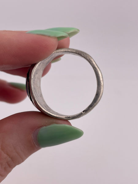 size 12.75 sterling silver turquoise ring
