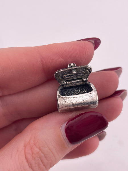 sterling silver Kabana 3D purse compartment pendant