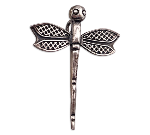 sterling silver dragonfly pendant