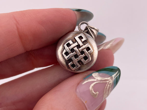 sterling silver locket compartment pendant