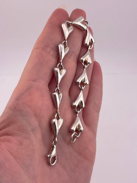 sterling silver Robert Lee Morris RLM Studio heavy stoneless chunky link bracelet