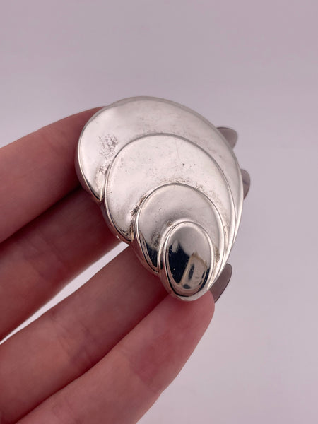 sterling silver Bayanihan stoneless brooch