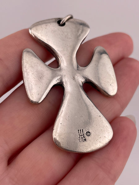 sterling silver James Avery large cross pendant