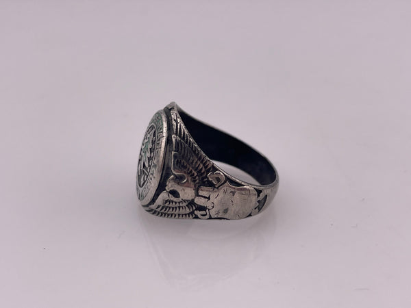 size 9.75 sterling silver Civilian Conservation Corps ring **AS IS**