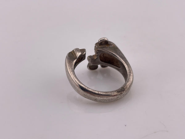 size 9 sterling silver Libra the Scales zodiac ring