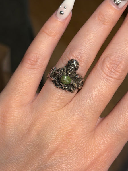 RESERVED PRIVATE LISTING -- sterling silver swami ring A6