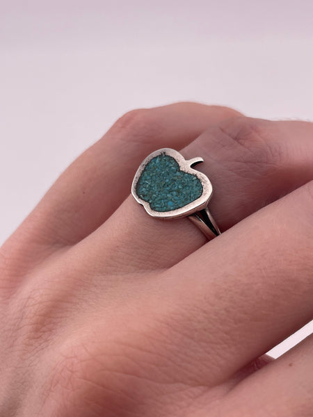 size 5.75 sterling silver apple ring
