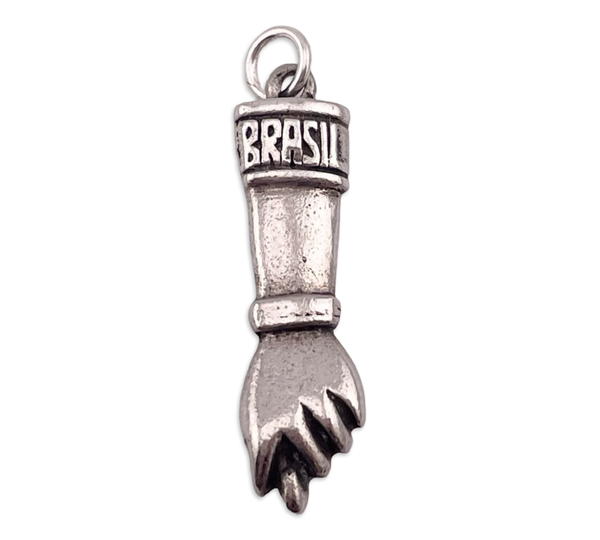 800 silver Brazil souvenir figa fist pendant