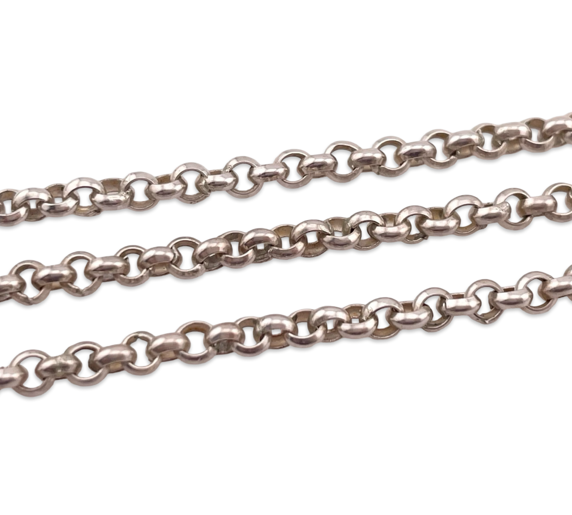 sterling silver 23 1/2" rolo chain necklace