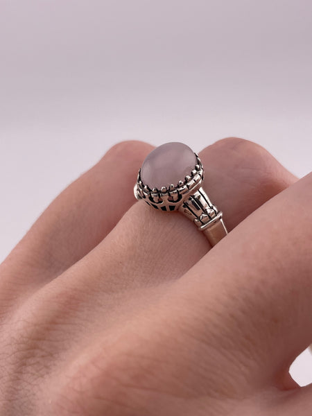 size 6.75 sterling silver quartz ring