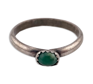 size 5.25 sterling silver turquoise ring