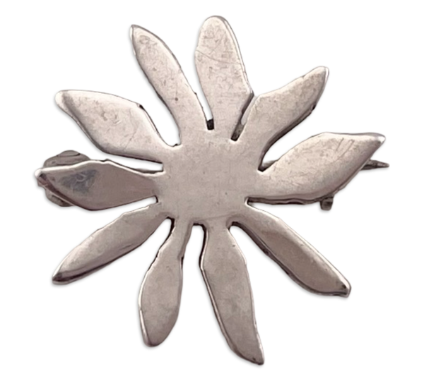 sterling silver Leonore Doskow small flower brooch pin