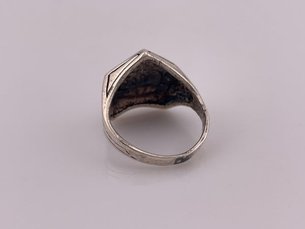 size 8 sterling silver pentagram star ring
