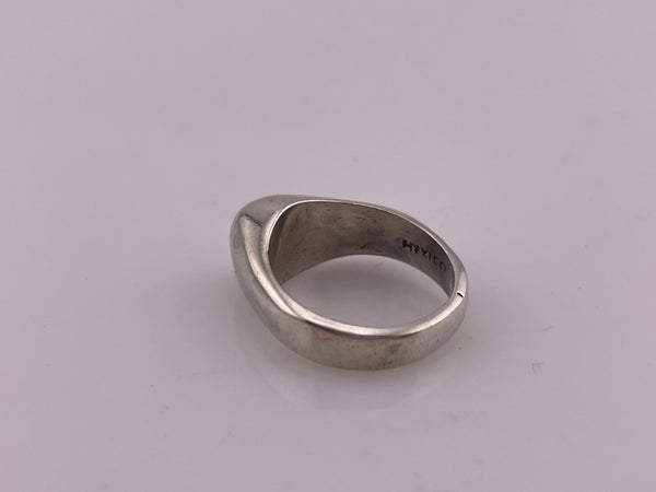 size 6.5 sterling silver Mexican stoneless textured ring
