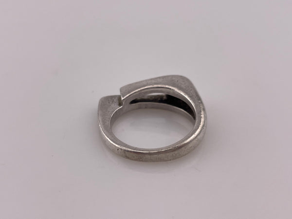 size 6.75 sterling silver rhinestone ring