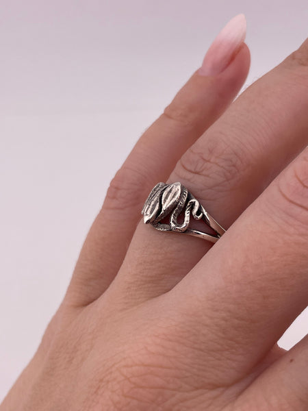 size 8.5 sterling silver snake ring