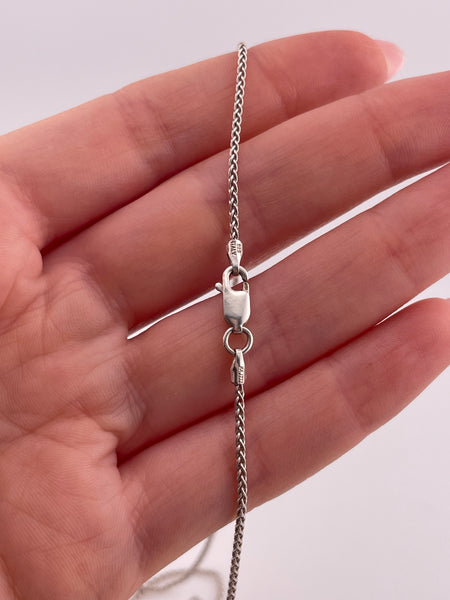 sterling silver rhodonite pendant necklace