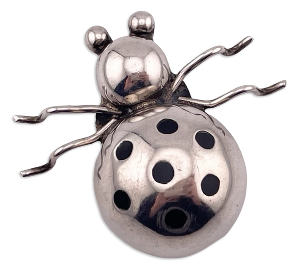 sterling silver Mexican spider brooch pin