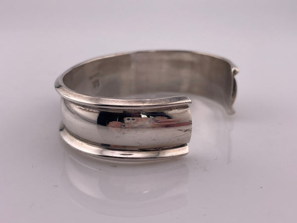 sterling silver faceted amethyst cuff bracelet