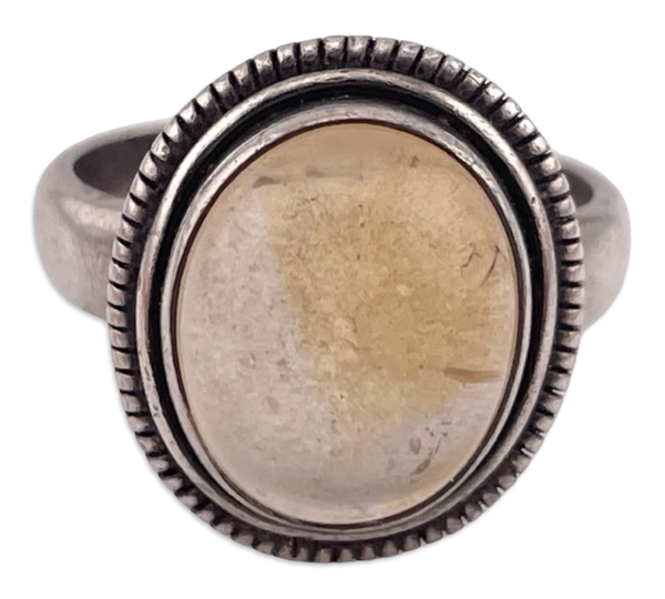size 7 sterling silver citrine ring