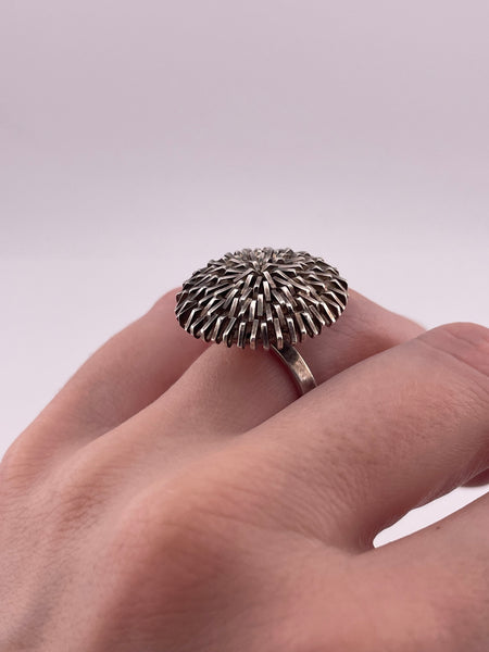 size 6.75 sterling silver Mexican funky stoneless ring