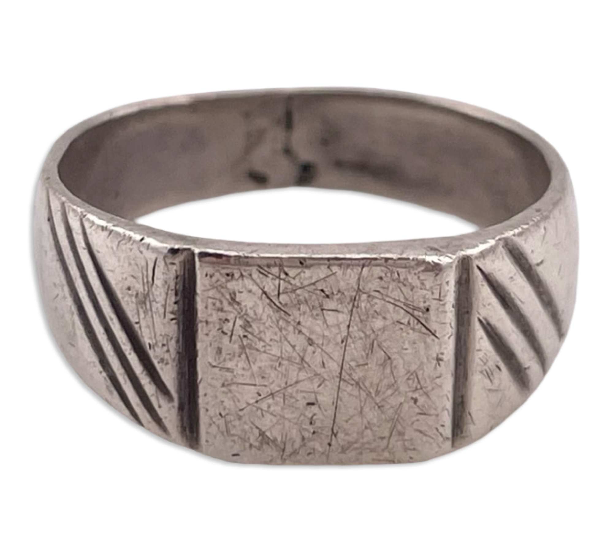size 8.5 sterling silver band ring