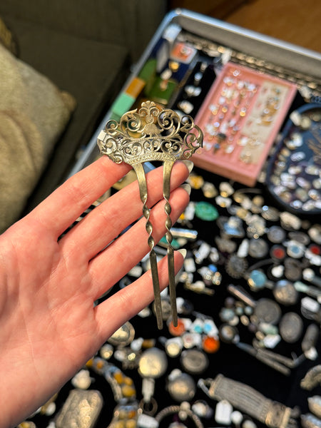 RESERVED PRIVATE LISTING -- sterling silver hair pin B5