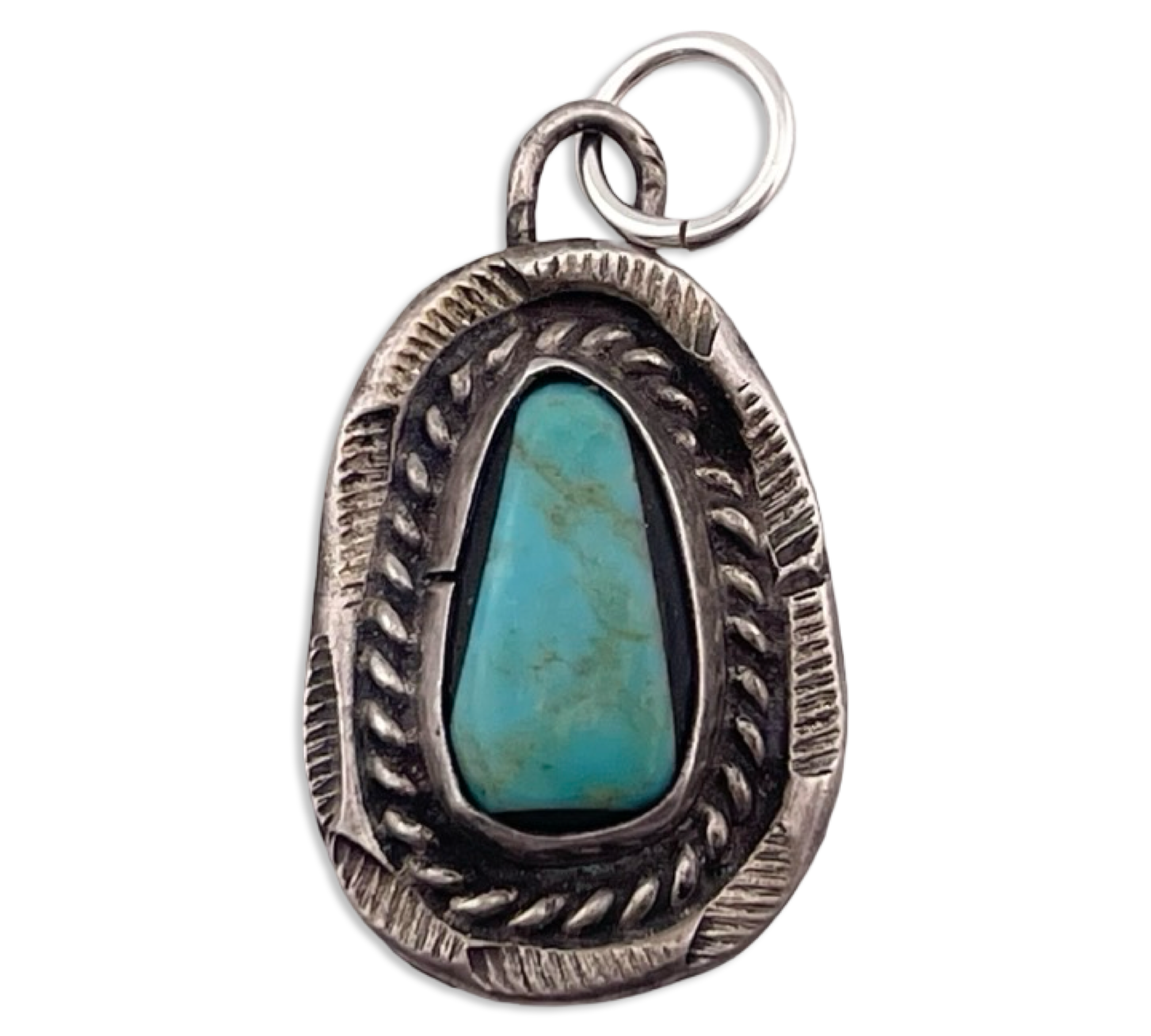 sterling silver turquoise pendant