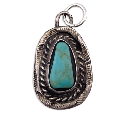 sterling silver turquoise pendant